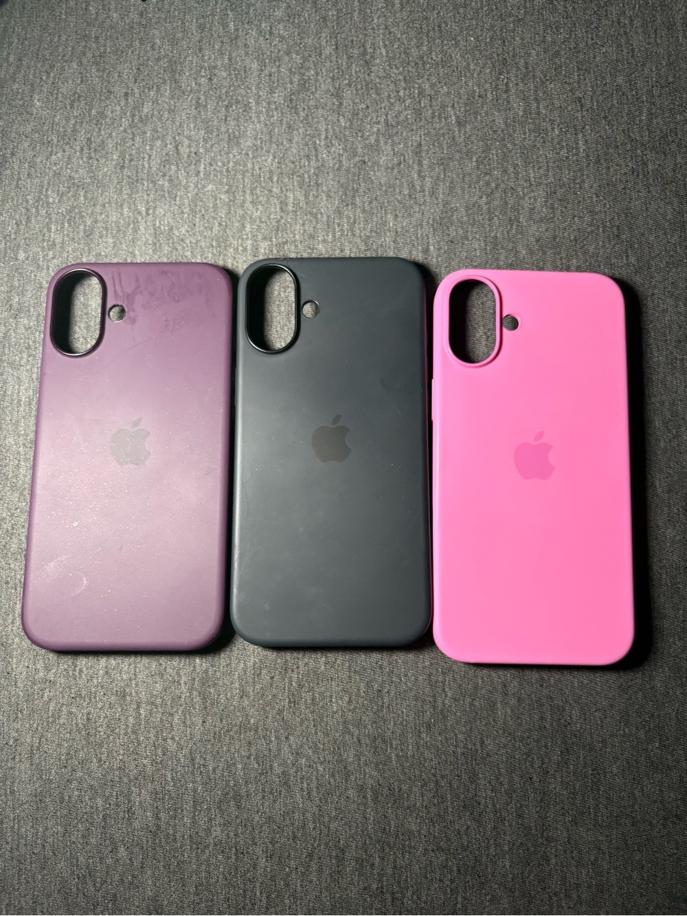 Apple Silicone iPhone 16 plus Cases Bundle